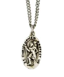 Sterling Silver Childs St. Christopher Necklace  