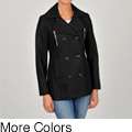 Esprit Womens Double breasted Wool blend Pea Coat 