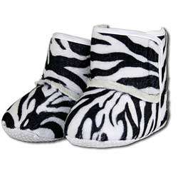 Black and White Zebra Infant Girl Crib Boots  Overstock