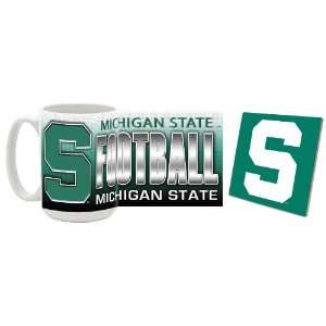  Michigan State Mug and Coaster Combo