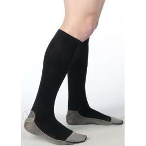   Juzo 2002 RI Soft Ribbed Silver Sole Socks for Men (30 40mmHg) Beauty