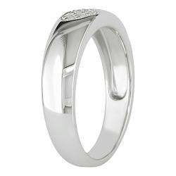 Sterling Silver Diamond Accent Heart Ring  Overstock
