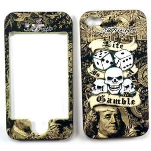  Ed Hardy Gamble iPhone 4 4G 4S Faceplate Case Cover Snap 