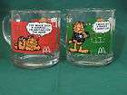 1978 Jim Davis MacDonalds Garfield Mugs  