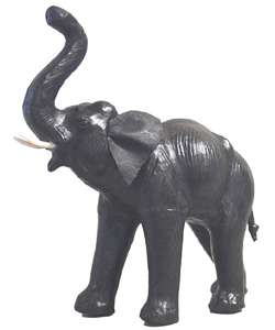 Handcrafted Leather Elephant Figurine (India)  