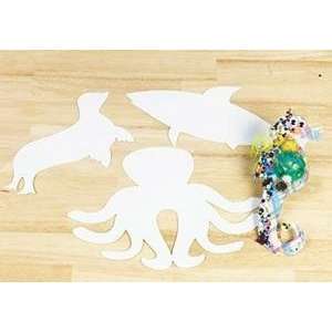   Precut Cardboard Shapes Small   Sea Animals (Pack of 24): Toys & Games