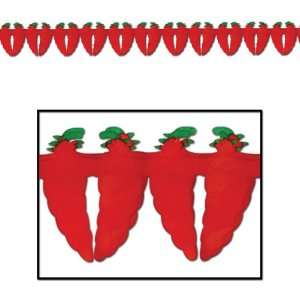   By Beistle Company Fiesta Chili Pepper Paper Garland 