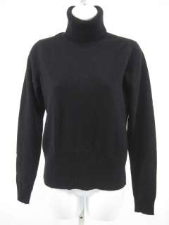 LEVRIERI Black Cashmere Turtleneck Sweater Sz S  