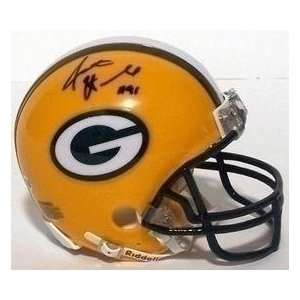  Justin Harrell Signed Packers Mini Helmet Sports 