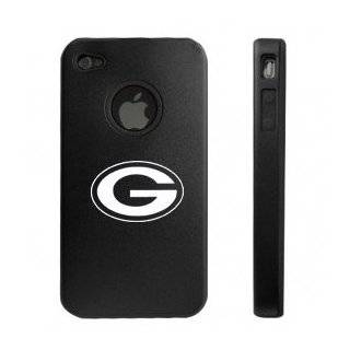 Apple iPhone 4 4S 4G Black Aluminum & Silicone Case Green Bay Packers