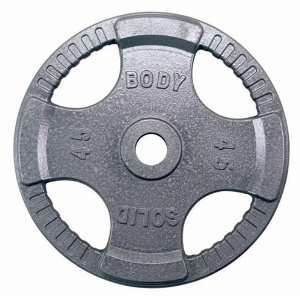  Body Solid 45 lb Quad Steel Grip Olympic Plate Sports 