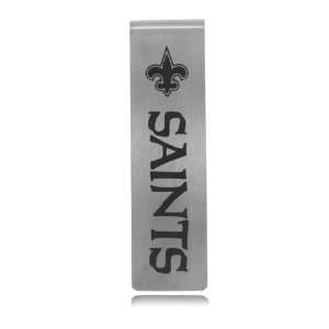  New Orleans Saints Money Clip Titanium NFL Logo   New 