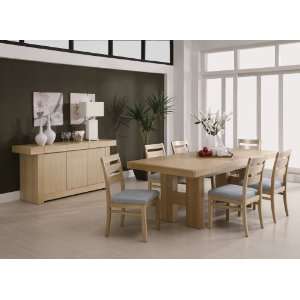  Coaster Furniture Dabny Collection Natural 7 Piece Dining 