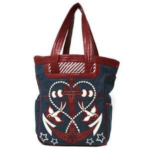  Navy & Red   Swallow and Anchor Tote 