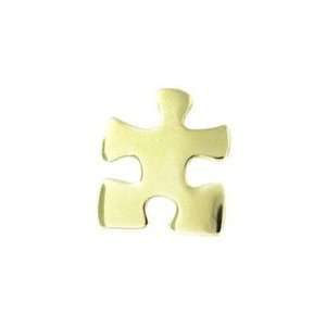  Autism Awareness Gold Puzzle Piece Pin 
