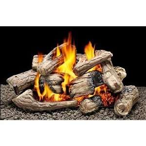   Vented Log Set W/ Ember Kit Without Burner Patio, Lawn & Garden