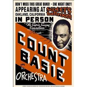  Count Basie Orchestra (Jazz) Music Poster Print   17 X 24 