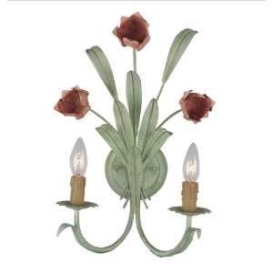   Southport Handpainted Wrought Iron Wall Sconce: Home Improvement