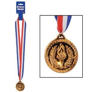   Party By Beistle Company Bronze Medal with Ribbon 