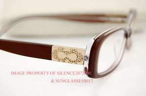 Brand New COACH Eyeglasses Frames 2010 FIONNA BROWN Size 51 100% 