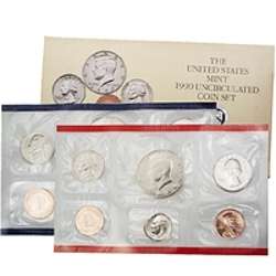 1990 P&D Mint Set, Brilliant Uncirculated US Coins  