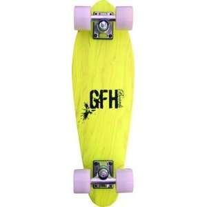 GFH Pigme Splatter Yellow Complete Skateboard   7 x 24  