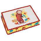   George Personalized Edible Cake Image Topper Mischief Monkey Party NEW