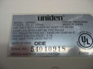 Uniden EXP901 900MHz Cordless Telephone Base Only  