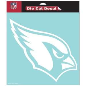 Arizona Cardinals 8X8 White Die Cut Window Decal/Film/Sticker  
