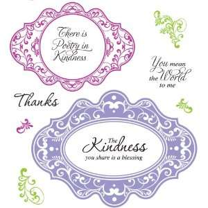   Stampers Cling Stamp Set, Kindness, 10 Piece Arts, Crafts & Sewing