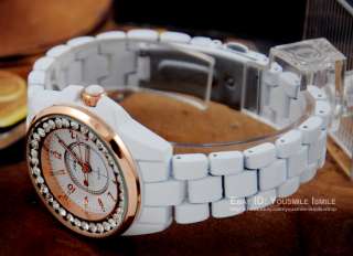 100% Deluxe Stainless Steel Bling Diamonds Quartz Men Lady Wrist Watch 