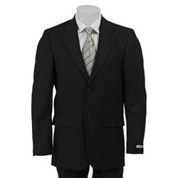 Kenneth Cole New York Slim Fit Collection Mens Black Wool Suit 