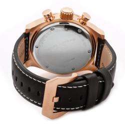Swiss Legend Mens SL Pilot Black Genuine Calf Leather Watch 