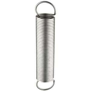 Extension Spring, 302 Stainless Steel, Inch, 1.125 OD, 0.105 Wire 