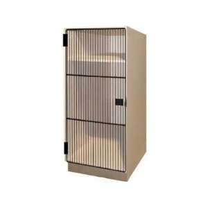  1 Small Compartment over 1 Large Compartment Grille Doors 