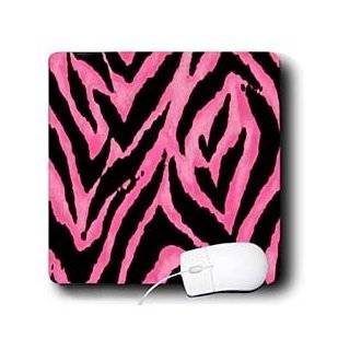 Lee Hiller Designs RAB Rockabilly   Pink and Black Zebra Print   Mouse 