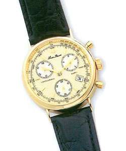 Lucien Piccard Columbus Mens 14k Gold Watch  Overstock