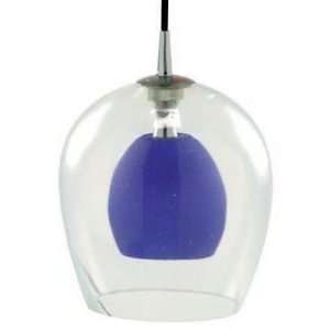   Ceiling Lamp with Blue Glass Shade   Brighton: Home Improvement