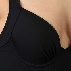 Calvin Klein Womens Black One piece Shirred Swimsuit  Overstock