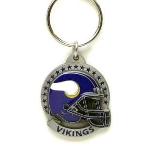  NFL Team Helmet Key Ring   Minnesota Vikings: Sports 
