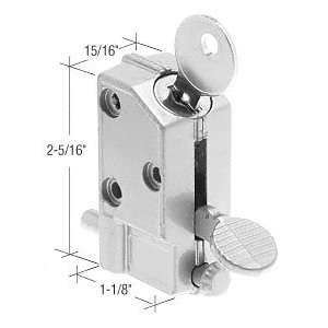   CRL Aluminum Keyed Step On Door Lock by CR Laurence