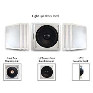   IWS 10 200 Watt 10 In Wall Subwoofer Home Theater Sub Electronics