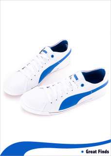 BN PUMA Classic Casual Sport Shoes White Princess Blue 35103824 #P144 