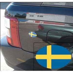  Fridgedoor Domed Oval Sweden Flag Magnet Automotive