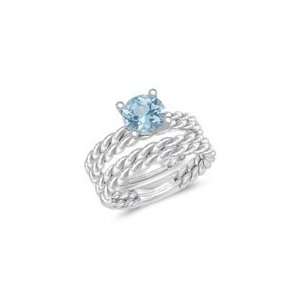  0.72 Cts Aquamarine Solitaire Engagement Ring & Wedding 
