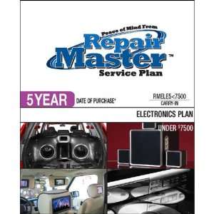  Repair Master 5 Yr Date of Purchase Electronics Plan 