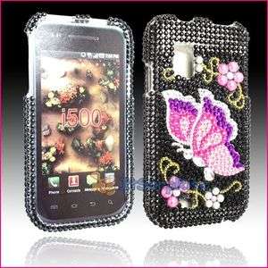 Samsung Fascinate i500 Bling Hard Case Cover BUTTERFLY  