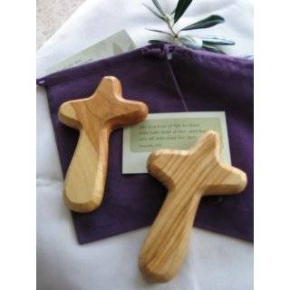  Olive wood Comforting or healing Cross engraved with Crown 