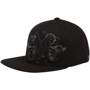   Michigan Wolverines Black Luxury 1 Fit Flex Hat