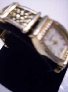   Chicos Goldtone Bamboo style Watch with Gold Expansion Band  